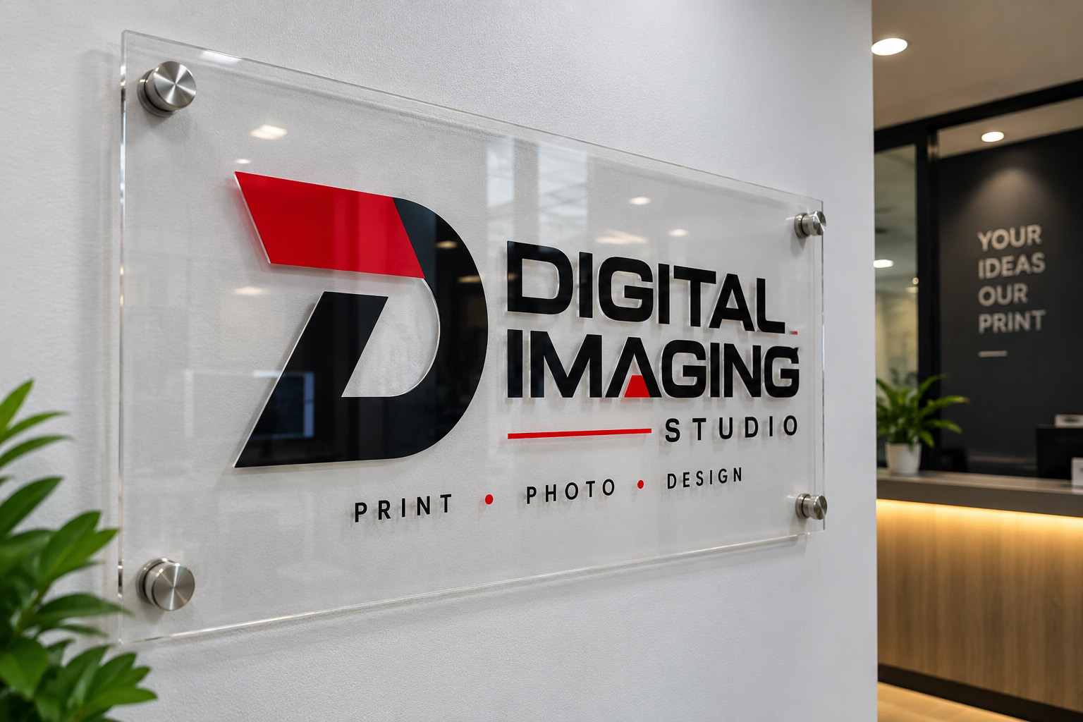 Transparent Background Acrylic Signage