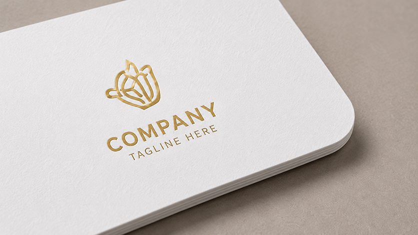Standard matte business card finishing