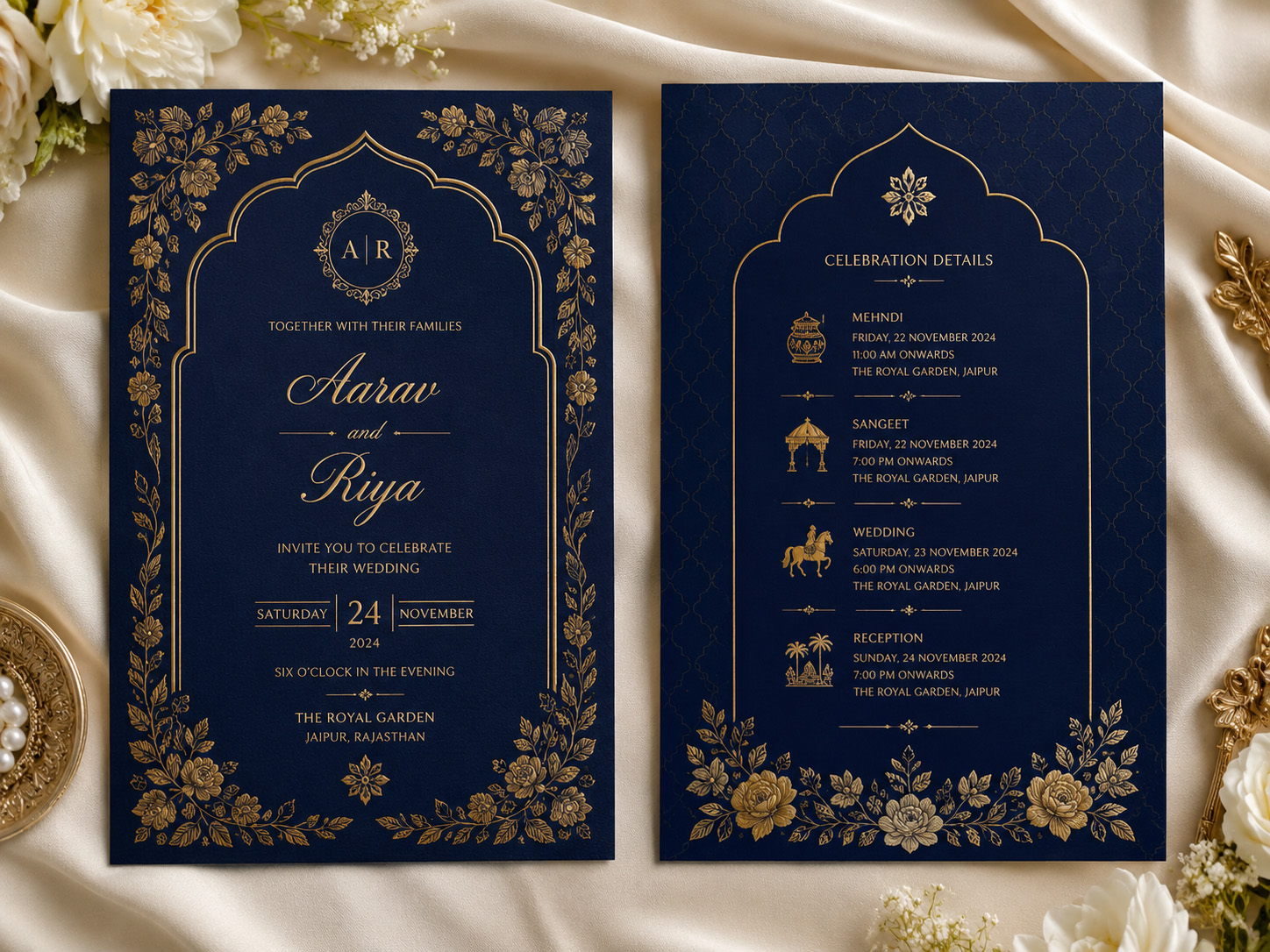 Double-sided invitation card printing