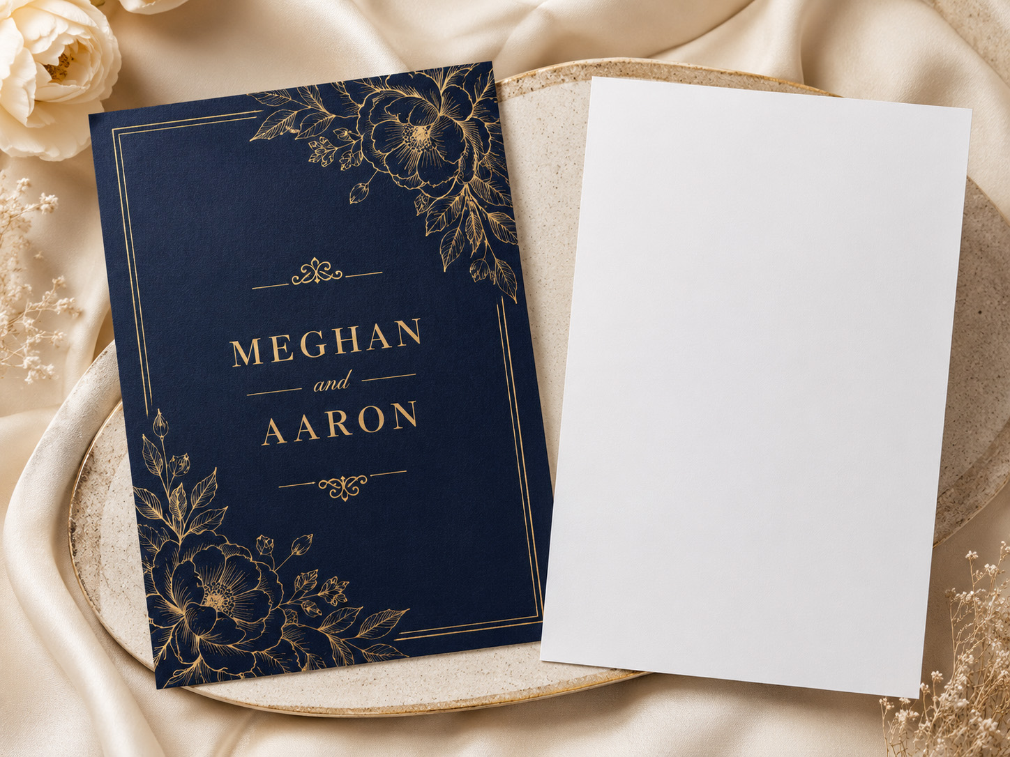 Single-sided invitation card printing