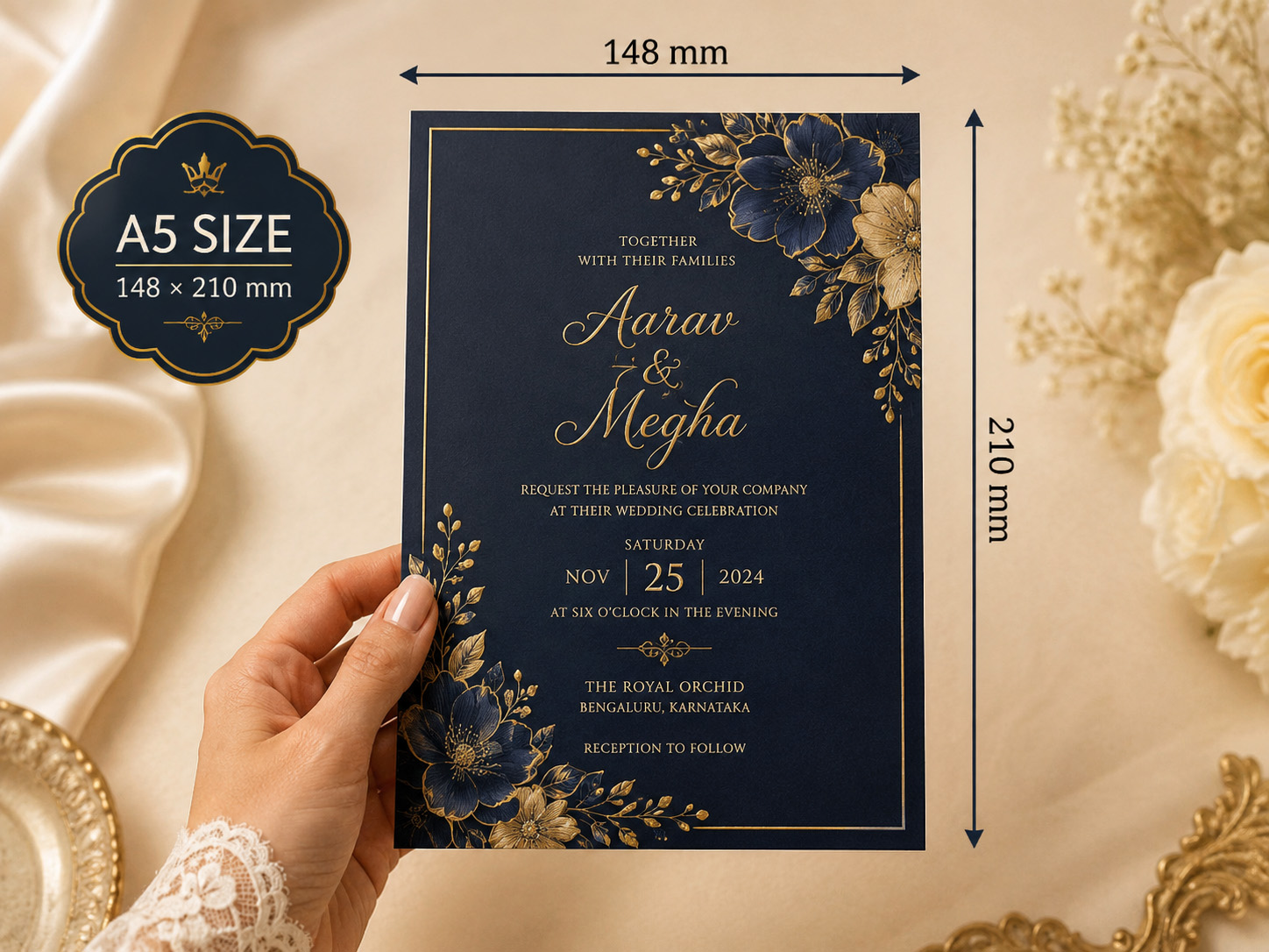 A5 invitation card size