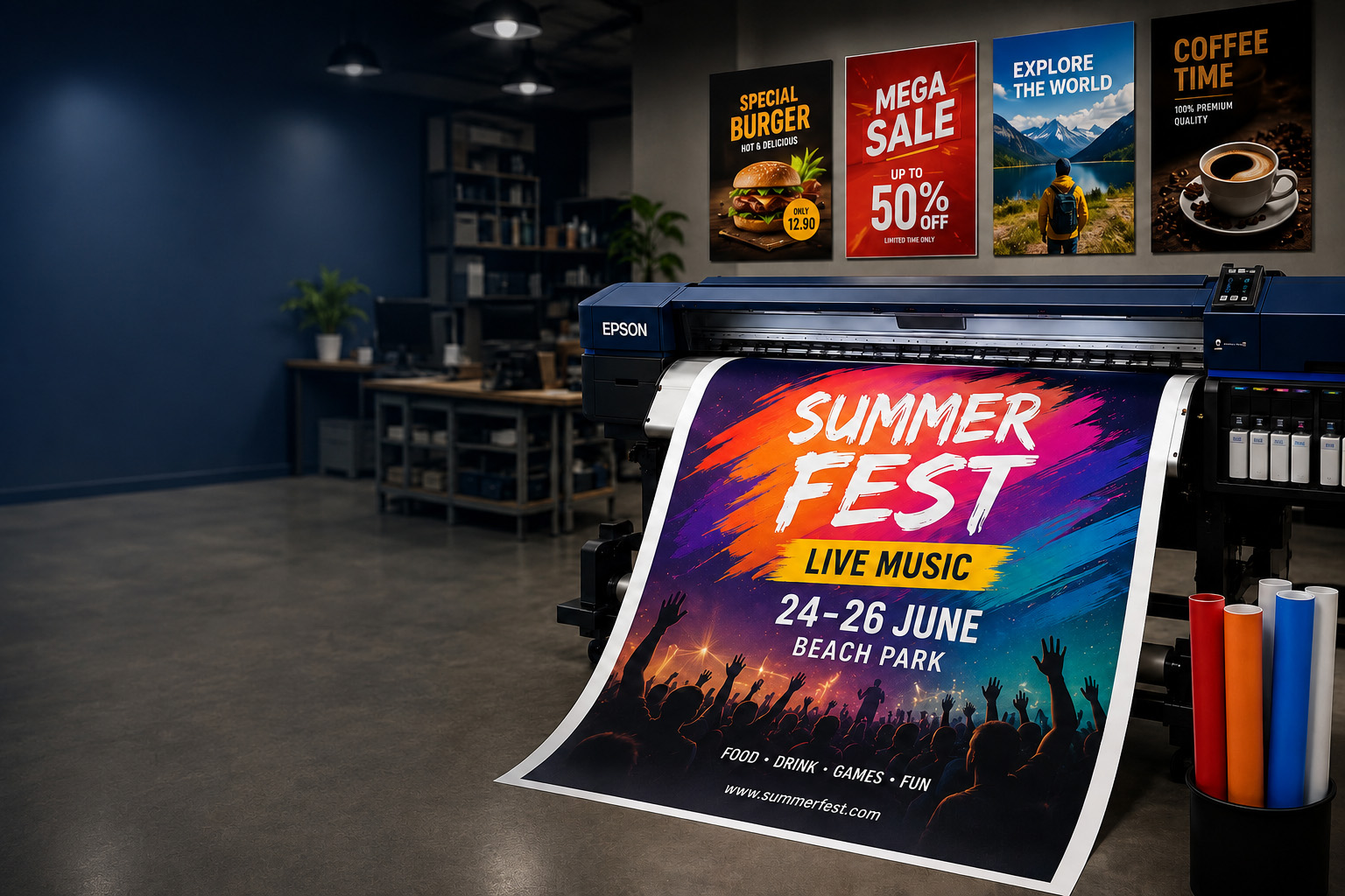 Professional large format poster printing